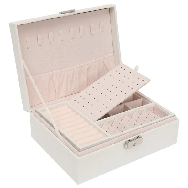PU Jewelry Storage Box Organizer for Jewelry Necklace Ring Luxury Storage - Image 4